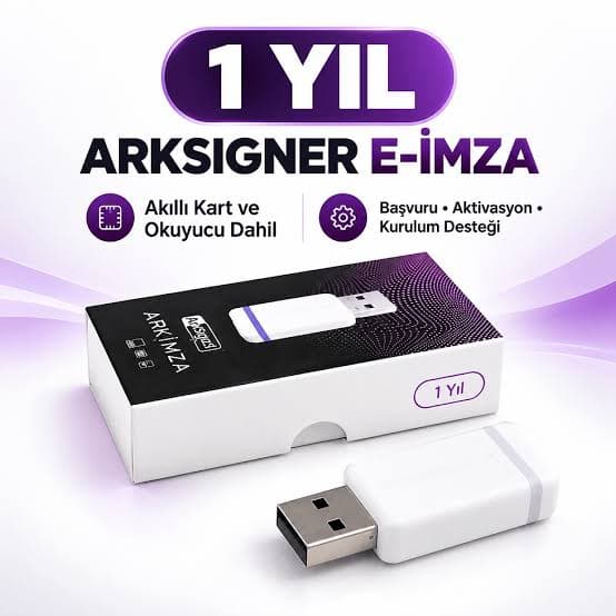 1 yıllık ArkSigner e-İmza